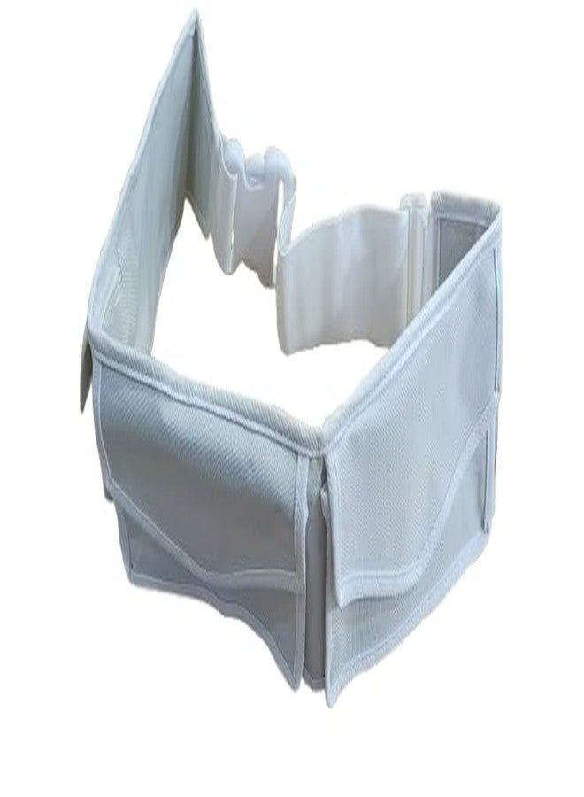 NAZNEEN Ahram Belt with 2 Pockets for Hajj & Umrah, Men and Women White - Image 1